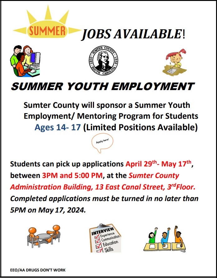 April 22 2024 Summer Youth Employment Flyer FINAL